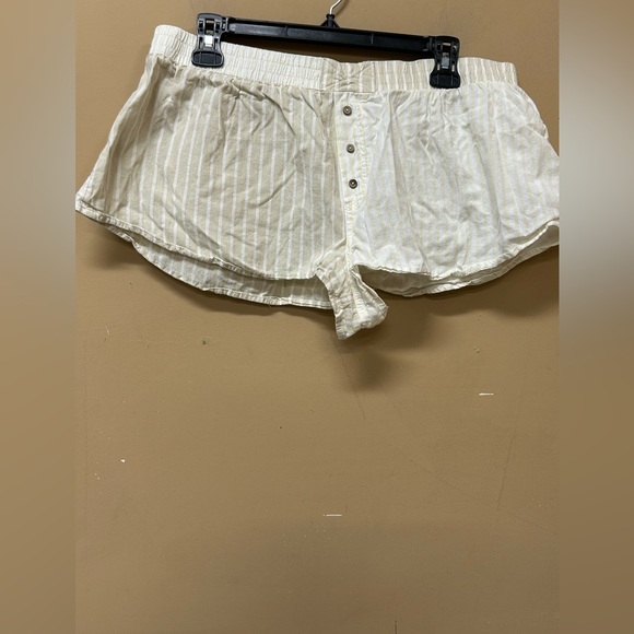Intimately By Free People Other - Intimately Free People Shorts Womens Medium Cotton Boxer Striped Distressed Y2K